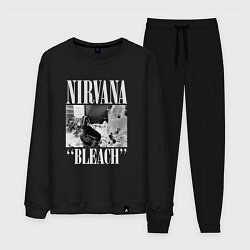 Костюм хлопковый мужской Nirvana bleach black album, цвет: черный