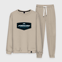 Костюм хлопковый мужской Proline Racing, цвет: миндальный