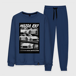 Костюм хлопковый мужской Mazda rx-7 JDM авто, цвет: тёмно-синий