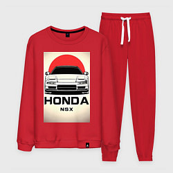 Костюм хлопковый мужской Honda nsx автомобиль, цвет: красный