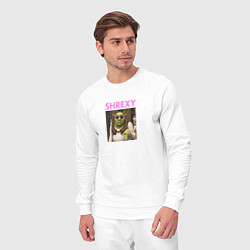 Костюм хлопковый мужской Shrexy Шрэк, цвет: белый — фото 2