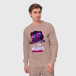 Костюм хлопковый мужской Персонажи Lost records bloom and rage, цвет: пыльно-розовый — фото 2
