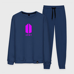 Костюм хлопковый мужской BTS - Army, цвет: тёмно-синий