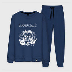 Костюм хлопковый мужской Evanescence rock dog, цвет: тёмно-синий