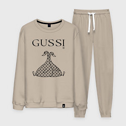 Мужской костюм Гусси черный - два гуся