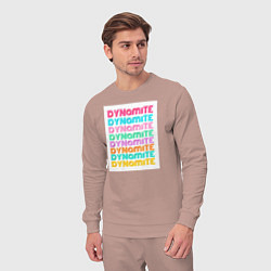 Костюм хлопковый мужской BTS Dynamite, цвет: пыльно-розовый — фото 2