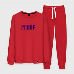 Костюм хлопковый мужской BTS Proof, цвет: красный