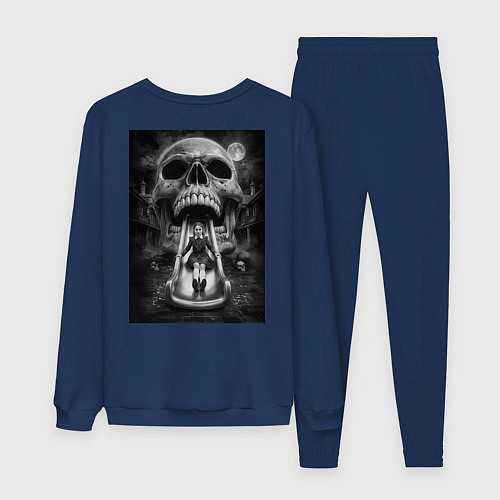 Мужской костюм Череп-горка / Тёмно-синий – фото 2