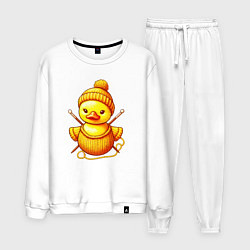 Мужской костюм Нейросеть - вязаный утёнок