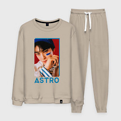 Костюм хлопковый мужской Astro Ли Дон Мин, цвет: миндальный