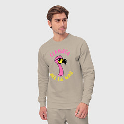 Костюм хлопковый мужской Flamingo all the way, цвет: миндальный — фото 2