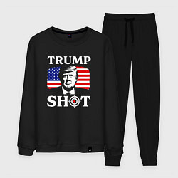 Костюм хлопковый мужской Trump shot, цвет: черный