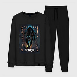 Мужской костюм Fenrir black vinyl