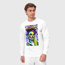 Костюм хлопковый мужской Halloween zombie - magazin cover, цвет: белый — фото 2