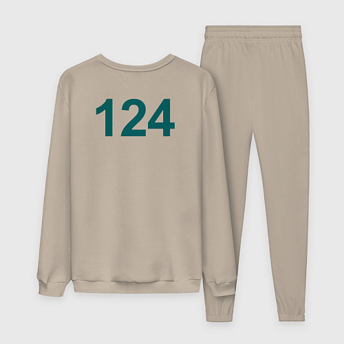 Мужской костюм 124 - Игра в кальмара / Миндальный – фото 2