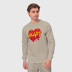 Костюм хлопковый мужской Honey heart, цвет: миндальный — фото 2