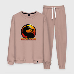 Костюм хлопковый мужской Мортал Комбат, цвет: пыльно-розовый