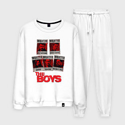 Костюм хлопковый мужской Розыск пацанов The boys, цвет: белый