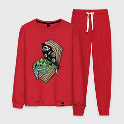 Костюм хлопковый мужской Книга приключений, цвет: красный