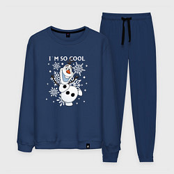 Костюм хлопковый мужской Олаф Холодное сердце - снеговик im so cool, цвет: тёмно-синий