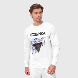 Костюм хлопковый мужской Kosыnka, цвет: белый — фото 2