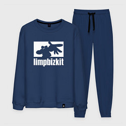 Костюм хлопковый мужской Limp Bizkit - logo, цвет: тёмно-синий