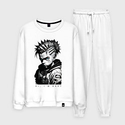 Костюм хлопковый мужской Чувак Барт Симпсон, цвет: белый