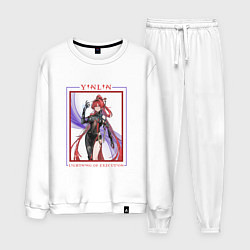 Костюм хлопковый мужской Yinlin Lightning of Execution, цвет: белый