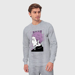 Костюм хлопковый мужской Токийские мстители Такаши Мицуя, цвет: меланж — фото 2