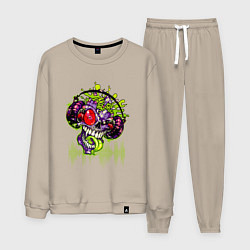 Костюм хлопковый мужской DJ Zombie, цвет: миндальный