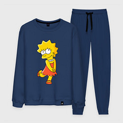 Костюм хлопковый мужской Lisa Simpson, цвет: тёмно-синий