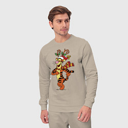 Костюм хлопковый мужской Winnie the pooh - tigger, цвет: миндальный — фото 2