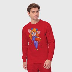 Костюм хлопковый мужской Rescue rangers - Gadget Hackwrench, цвет: красный — фото 2
