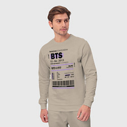 Костюм хлопковый мужской Bts ticket, цвет: миндальный — фото 2