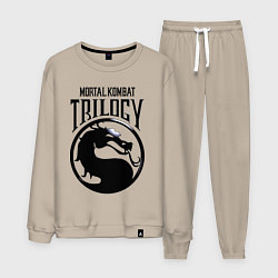 Костюм хлопковый мужской Mortal kombat trilogy, цвет: миндальный