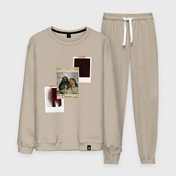 Костюм хлопковый мужской Подруги, цвет: миндальный