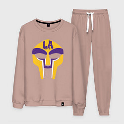 Костюм хлопковый мужской Doom Lakers, цвет: пыльно-розовый