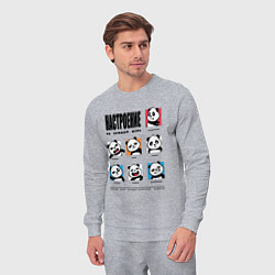 Костюм хлопковый мужской Настроение на каждый день, цвет: меланж — фото 2