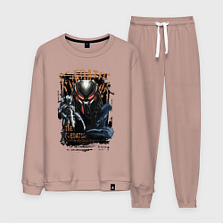 Костюм хлопковый мужской Хищник и чужой, цвет: пыльно-розовый