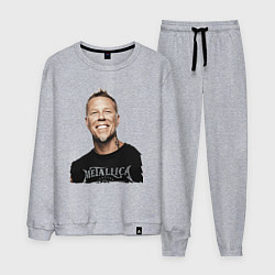 Костюм хлопковый мужской James Alan Hetfield - Metallica leader, цвет: меланж