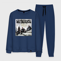Костюм хлопковый мужской Metallica - cool guys, цвет: тёмно-синий
