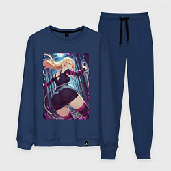 Костюм хлопковый мужской Марин Китагава косплей Fate stay night, цвет: тёмно-синий