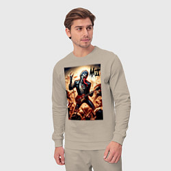 Костюм хлопковый мужской Mick Jagger - Rolling Stones, цвет: миндальный — фото 2