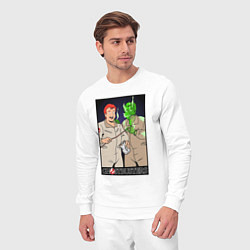 Костюм хлопковый мужской Ghostbusters - Ray and his clone ghost, цвет: белый — фото 2