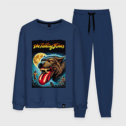 Костюм хлопковый мужской The Rolling Stones - the beginning, цвет: тёмно-синий