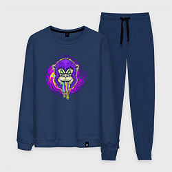 Костюм хлопковый мужской Purple monkey, цвет: тёмно-синий