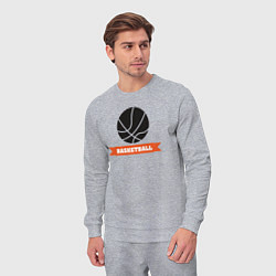 Костюм хлопковый мужской Basket play, цвет: меланж — фото 2