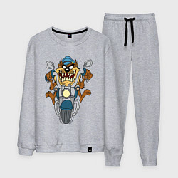 Костюм хлопковый мужской Biker Taz, цвет: меланж