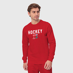 Костюм хлопковый мужской Hockey NHL, цвет: красный — фото 2