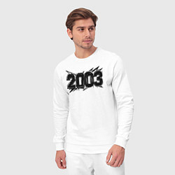 Костюм хлопковый мужской Энергия 2003, цвет: белый — фото 2